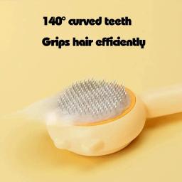 Escova de limpeza de remoção de pêlos de uma chave, pente pet, massagem mágica, agulha de preparação, coçador para gato - Image 3