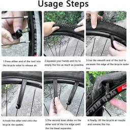 2/4 pçs plástico alavanca do pneu da bicicleta ciclismo pneu pé de cabra reparação abridor disjuntor ferramenta barra corvo ferramentas da bicicleta ferramenta pneu - Image 5