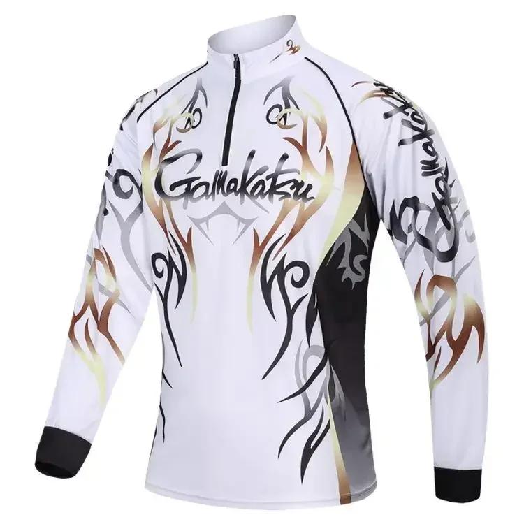 Quick Dry Pesca Camisas dos homens, Roupas Esporte ao ar livre, Vestuário Ciclismo, Anti UV, Plus Size - Image 1