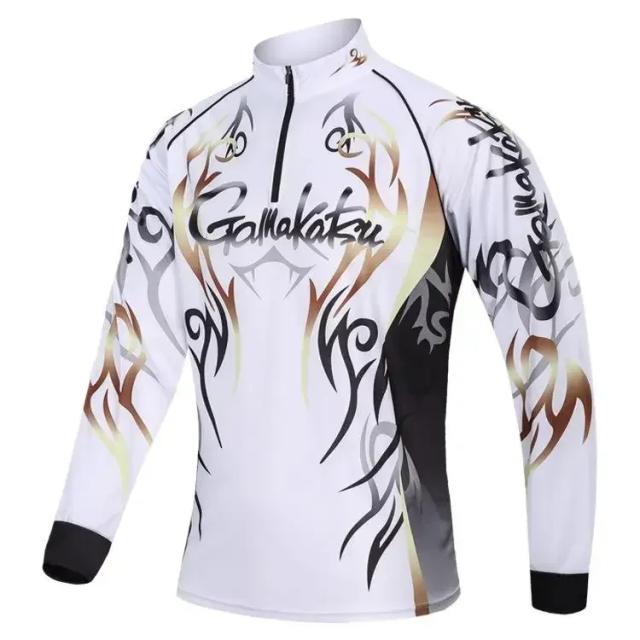 Quick Dry Camisa de Pesca Masculina Anti UV para Esportes ao Ar Livre e Ciclismo