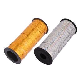 Rolo de fita curvadora prateada e dourada, crimpagens, fitas de balão dourado para festa e decoração de festival, artesanato, embrulho de presente, 5mm x 100 jardas - Image 4