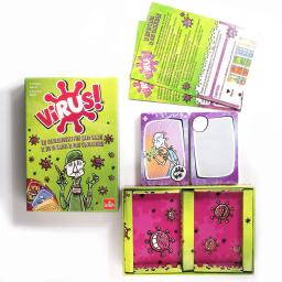 Jogo de Tabuleiro Virus, Cartas Interessantes, Espanhol, Inglês, Francês, Jogos de Festa, Jogos Familiares Divertidos - Image 4