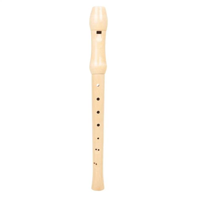 Flauta Longa Barroca Portátil de 8 Buracos para Soprano - Instrumento Alemão para Adultos