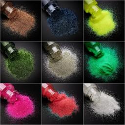 1oz frascos 30ml prego brilho pó ultra-fino fada sparkly 18 cores prego brilho em pó holográfico pigmento manicure prego decalque & - Image 5