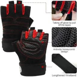 Luvas de levantamento de peso fitness, Luvas de ginástica para homens e mulheres, Treinamento de musculação, Exercício esportivo, Ciclismo - Image 2