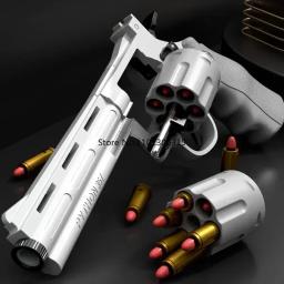 Automático Revolver Dart Bullet Toy Gun Lançador mecânico Pistola de tiro contínuo, CS arma ao ar livre para criança e adulto, ZP5 357 - Image 2