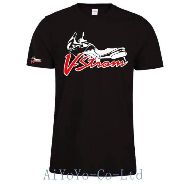 Camiseta Masculina V-Strom Motorsport Team F1 com Logotipos Suzuki para Motociclistas - Manga Curta DL 650