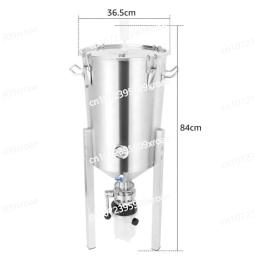 Fermentador cônico inoxidável 30l, equipamento de fabricação de cerveja, cervejaria doméstica, tanque de fermentação de aço inoxidável 304 com coleção de 1200ml - Image 1