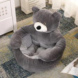 Cama de pelúcia em forma de urso para animais, sofá confortável para cães e gatos, cama de caixa lavável, almofada antiderrapante, sofá quente para animais - Image 5