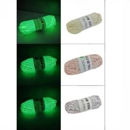Lã tecida luminosa para tricô e crochê, Corda de renda Dual Color, Fio de tricô torcido, mão brilhante, DIY, 3mm, 50g - Image 6
