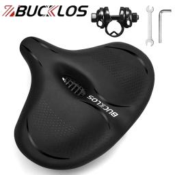 Bucklos ampliar engrossar assento de sela de bicicleta oversized ergonômico confortável assento de bicicleta de longa distância peças de sela de bicicleta - Image 1