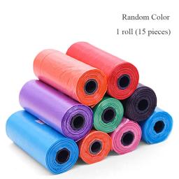 15 saco/rolo cão gato saco de cocô coletor pet pegar saco de lixo conveniente limpo resíduos saco de lixo ao ar livre suprimentos para animais de estimação - Image 6