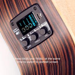 Guitto GGP-04 captador de guitarra, transdutor acústico, amplificador, captador de som com efeito de atraso de reverberação, captador de guitarra acústica - Image 1