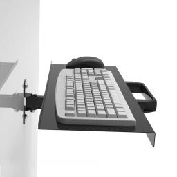 Suporte de teclado de parede do computador, suporte telescópico dobrável, suporte do mouse, W822, monitor leste - Image 1