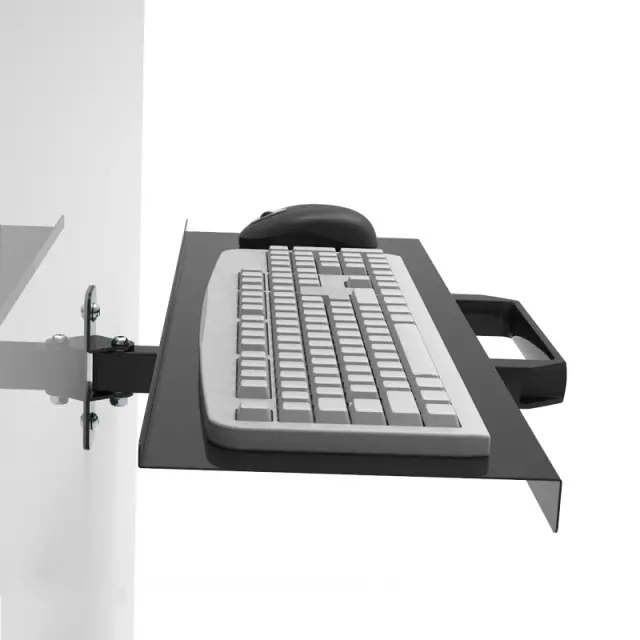 Suporte Telescópico Dobrável para Teclado e Mouse de Parede W822 com Monitor Integrado