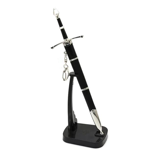 Chaveiro Narthil - Modelo de Arma de Aragorn, Espada Strider Eardil, Coleção Samurai em Artesanato Decorativo, 22cm, Escala 1:6