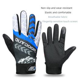 Luvas para motociclismo masculino e feminino, tela sensível ao toque, antiderrapante, resistente ao desgaste, respirável, com todos os dedos, esportes ao ar livre, ciclismo, bicicleta - Image 2