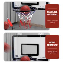 Cesta de basquete interna para crianças segurança jogo engraçado para exercícios em casa conjunto de cesta de basquete moldura de parede suporte para pendurar tabela - Image 5