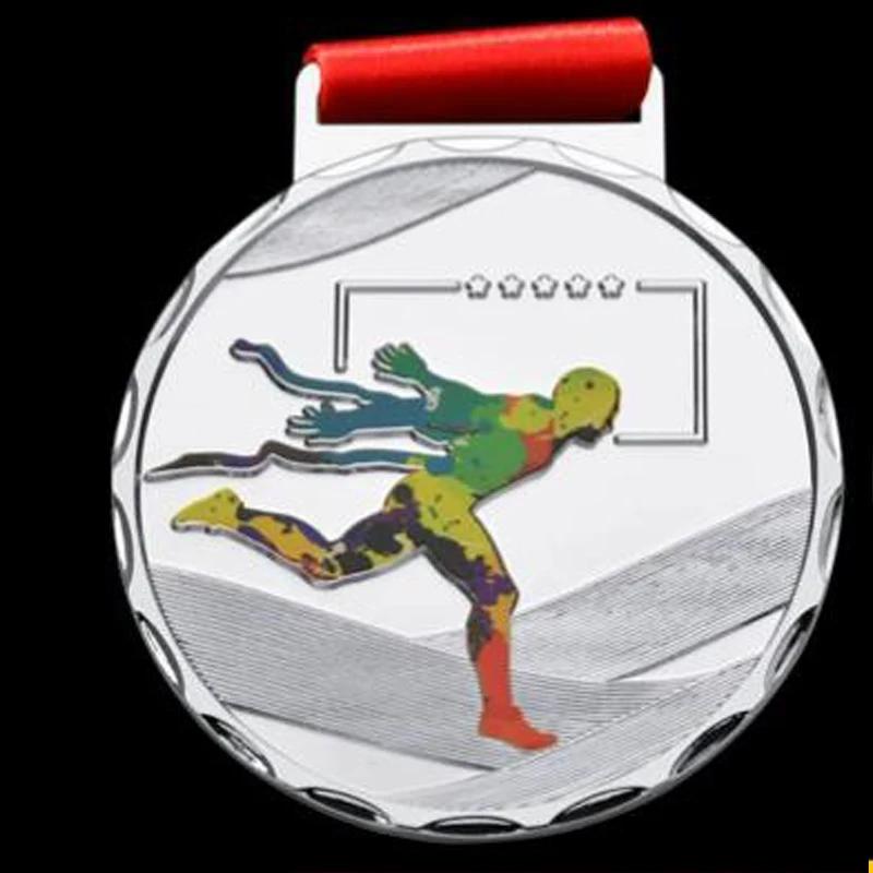 Medalha De Maratona De Metal, Personalização Criativa, Corrida Lembranças De Competição, Um Prêmio, Decoração Pendurada Ao Decote, 1Pc - Image 1
