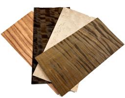 Misturado Fumado Eucalyptus Maple Madeira Folheado Pack, Marqueteria Inlay, Material de Arte, 20x10cm, T:0.4-0.5mm, 4 Pcs - Image 2