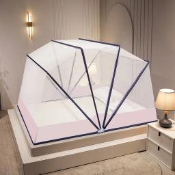 Canopy sem fundo dobrável com suporte, barraca de cama para casa, decoração do quarto, cortina com moldura para meninas adultas - Image 5