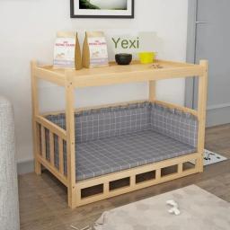 Cama de cachorro de madeira maciça, Polido liso, Luxo durável, Eco-Friendly, cachorro grande, Teddy Dogs - Image 4