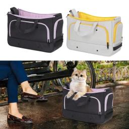 Bolsa de transporte portátil para gato e cachorro, transportadora dobrável, bolsa respirável para cães, acessórios para viagens para gatos - Image 1