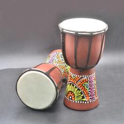 5 "tambor de mão de percussão djembe africano para venda de madeira jambe/doumbek baterista com padrão - Image 5