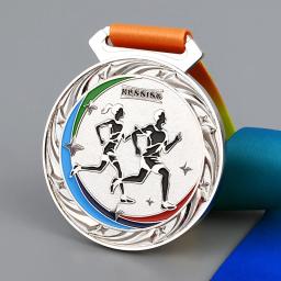 Medalha Maratona Troféu com Fita, Medalha de Corrida, Ouro, Prata, Bronze, Lembrança Esportiva, Jogo Escolar, Presente do Prêmio - Image 5
