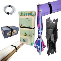 Gancho e Loop Correias com fivela de metal, Reutilizável Fixação Cable Strap Management, Ajustável, Correias de segurança, Cable Tie Wrap, 5pcs - Image 6