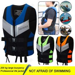 Neoprene Safety Life Jacket para adultos, colete salva-vidas para pesca, esqui, caiaque, canoagem, natação, drifting, crianças, adultos - Image 1