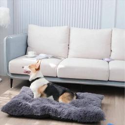 Lavável Plush Anti-Ansiedade Quente Dog Bed Almofada, Dormir Mat, Confortável Pet Mats, pequeno, médio, cães grandes, macio Pet Colchão - Image 2