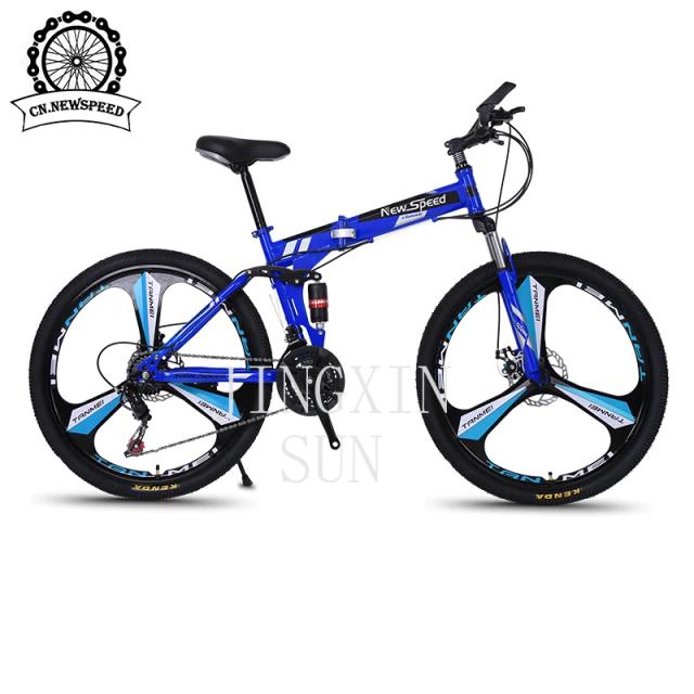 Bicicleta Mountain Bike Dobrável Aro 29 Aço Suspensão Total Adulto 26 Polegadas