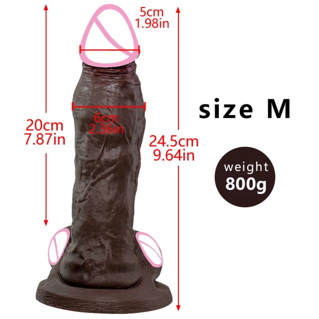 Vibrador Ventosa Realista Gigante 30cm Estimulação G-Spot
