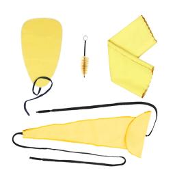 Saxofone Sax limpeza cuidados kit, pano de limpeza e bocal escova, instrumento musical manutenção ferramenta, 3pcs, 4pcs - Image 1