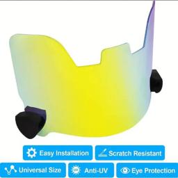 Universal Rugby Capacete Viseira, futebol americano Goggles, viseira do arco-íris, proteção ocular, Rugby Equipamento De Treinamento, Futebol Acessórios - Image 2