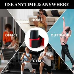 Pacote com 2 faixas de fio dental para exercícios com bolsa para compressão muscular, alívio da dor, acelera a recuperação e promover a flexibilidade - Image 6