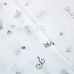 100 pçs/lote 28gsm logotipo personalizado impresso papel de embrulho de presente papel de seda para embalagem de presente roupas casamento - Image 4