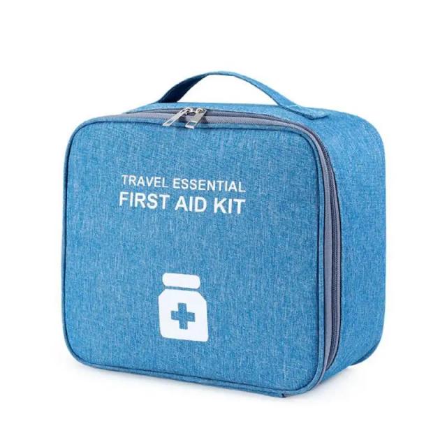 Kit de Primeiros Socorros para Viagens com Saco Organizador e Mini Estojo de Emergência para Ao Ar Livre