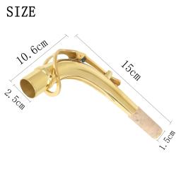 Sax Bent Neck para Saxofone Alto Tenor, Bent Neck com madeira macia, latão, Wind Instrument Acessórios, Sax Parts, High-End Carton - Image 3