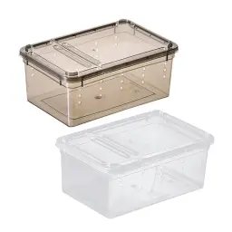 Terrário portátil do réptil para caracóis, caixa alimentação do réptil, hamster, escorpião - Image 2