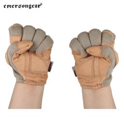 Emersongear tático profissional luvas de tiro dedo cheio mão proteção handwear airsoft caça combate treinamento esporte tan - Image 5