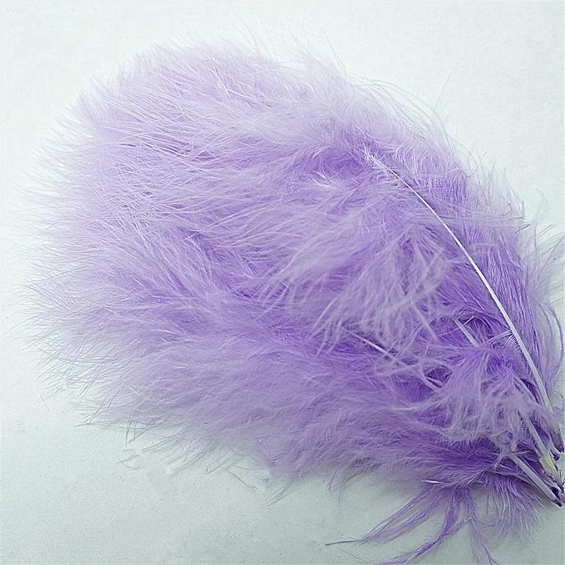 Penas coloridas de Turquia para artesanato, fofo Marabou Pluma, acessórios de criação DIY, costura Trimmin, material do casamento, 10-15cm, 20pcs - Image 1