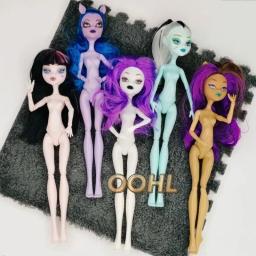 Multi-articular móvel monstro boneca corpo brinquedo monsterando bonecas do ensino médio 23cm corpo da boneca + cabeças de gato acessórios - Image 1