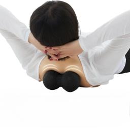1pc yoga sólido amendoim massagem bola para massagem corporal relaxamento muscular equipamentos de fitness alívio da dor pescoço apoio - Image 2