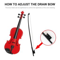 Simulação De Plástico Violino Brinquedo Musical Pode Jogar Instrumento De Cordas Ajustáveis Iniciante Desenvolver Prática Presente Ideal Para Crianças - Image 2