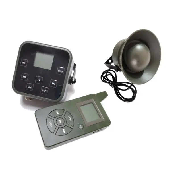 Dispositivo Eletrônico de Som para Pássaros com Temporizador e Alto-Falante de 50W - Mix de Sons e MP3 em Caixa de Presente