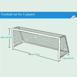 Rede completa do futebol do tamanho para esportes júnior que treinam, cargo do objetivo do futebol, 1.8m x 1.2m, 3m x 2m, quente - Image 3