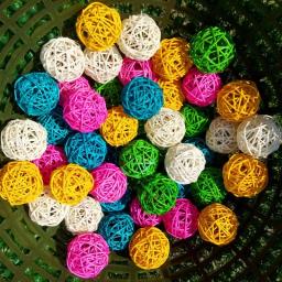 Papagaio Chewing Toy Ball, cor primária, Sepak Takraw, Pet Bird Training, brinquedo interativo, Bird Cage Decoração, Bird Supplies, 10pcs - Image 1