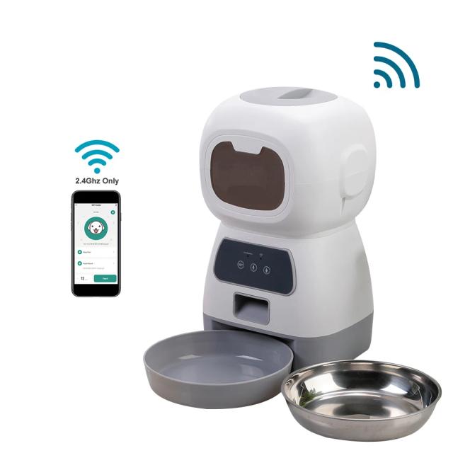 Alimentador Automático Pet 3.5L Wi-Fi Cão Gato Inteligente